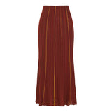 Celeano Pinstripe Knit Midi Skirt
