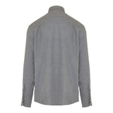 Cotton and cashmere twill shirt
