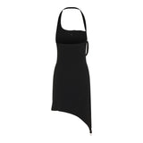 Asymmetrical sleeveless dress