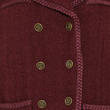 Double-breasted wool and mohair jacket