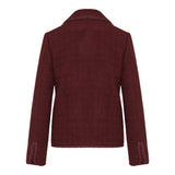 Double-breasted wool and mohair jacket