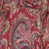 Paisley-Print V-Neck Mini Dress