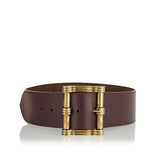 Leather reversible belt