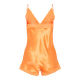 Silk and lace jumpsuit