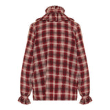 Checked silk blouse