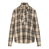 Cassandre Lavallière tartan shirt