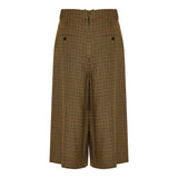 Checked wool culottes