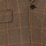 Single-breasted checked wool blazer