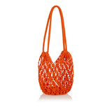 Woven cord shoulder bag