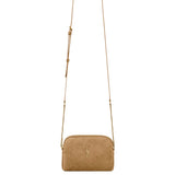 Gaby quilted suede shoulder bag