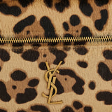Gaby leather leopard-print vanity bag