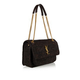 Niki medium raffia shoulder bag