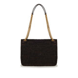 Niki medium raffia shoulder bag