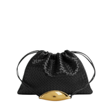 Dustbag leather top-handle bag