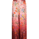Printed silk trousers