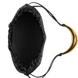 Dustbag leather top-handle bag