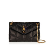 Puffer small quilted leather bag