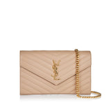 Cassandre leather wallet on chain