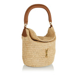 Gaby raffia bucket bag