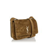 Niki satchel suede bag
