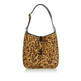 Le 5 à 7 supple small pony hair leather bag