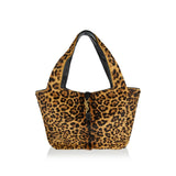 Le 5 à 7 Bea leopard pony hair tote bag