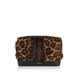 Small pony hair leather pouch