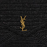 Cassandre large raffia envelope pouch