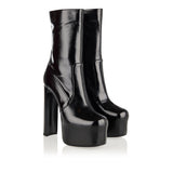 Billy paneled leather boots