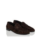 Cassandre suede penny loafers
