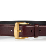 Textured leather belt