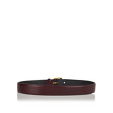 Textured leather belt