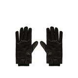 Cassandre leather and wool cuffed gloves