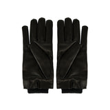 Cassandre leather and wool cuffed gloves