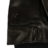 Cassandre leather and wool cuffed gloves