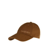 Embroidered brushed-cashmere baseball cap