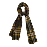 Tartan wool and silk scarf