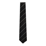 Striped silk wide tie