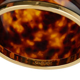 Tortoiseshell bangle in resin and metal