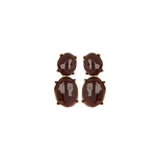 Cabochon pendant earrings 