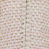 Embroidered ribbon tweed jacket