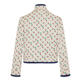 Cherryfic trimmed padded jacquard jacket