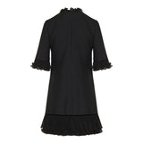 Crepe couture short dress