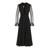 bow-detailed button-up coat