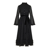 Daisy Sangallo belted cotton shirt dress