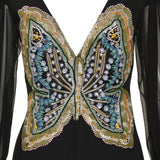 bow-detailed button-up coat