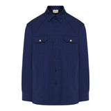 Button-up long-sleeved jacket