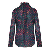 Cherryfic bow-detail cotton muslin shirt