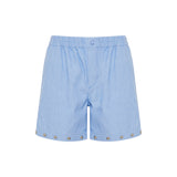 Cotton-linen shorts