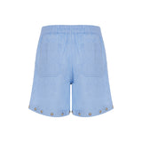 Cotton-linen shorts
